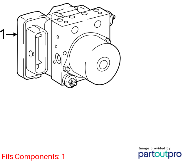 Used ABS Pump and Motor Assembly fits: 2020 Toyota Camry actuator and pump assem