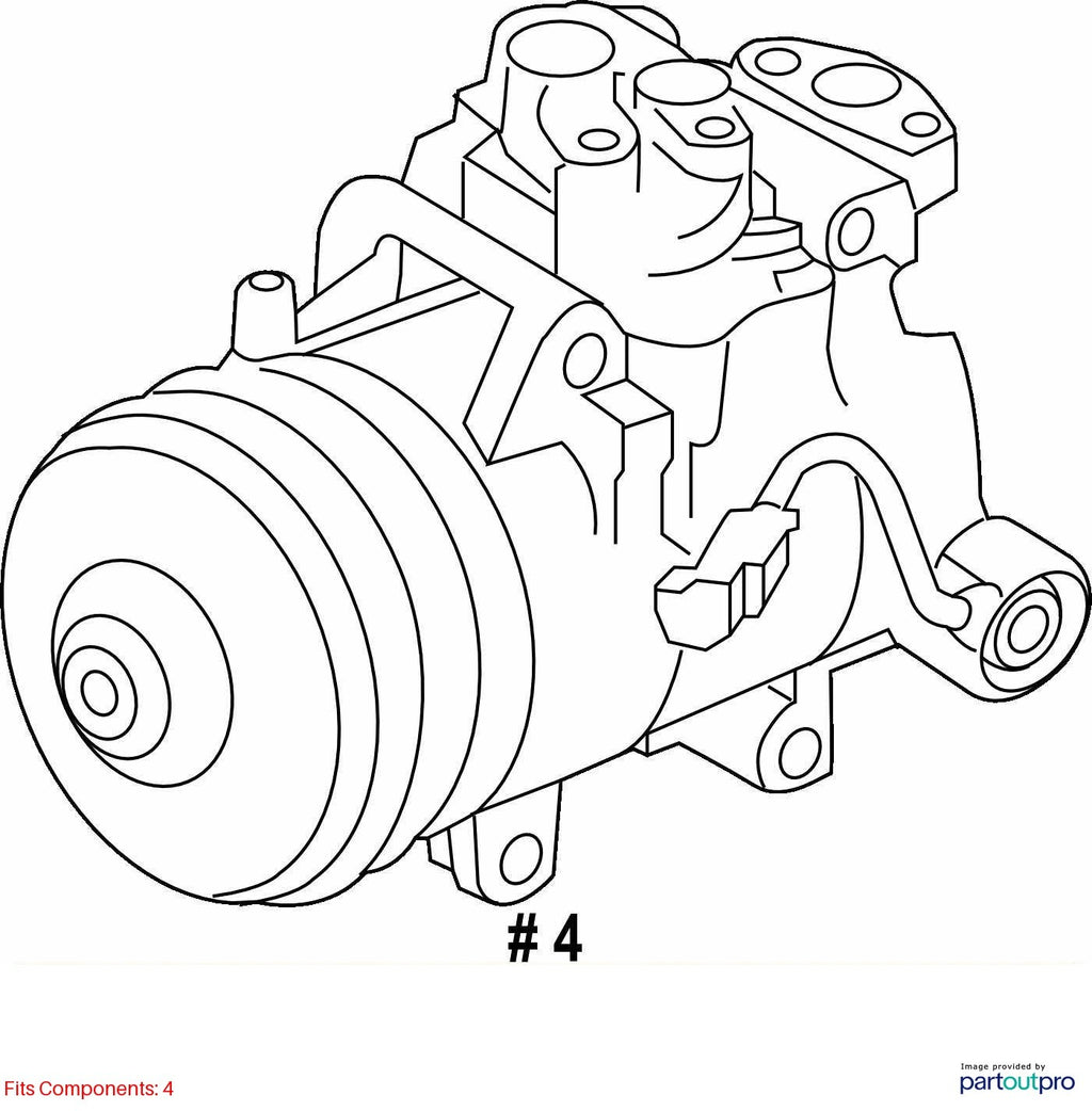 Used A/C Compressor fits: 2017 Subaru Legacy 3.6 Grade A