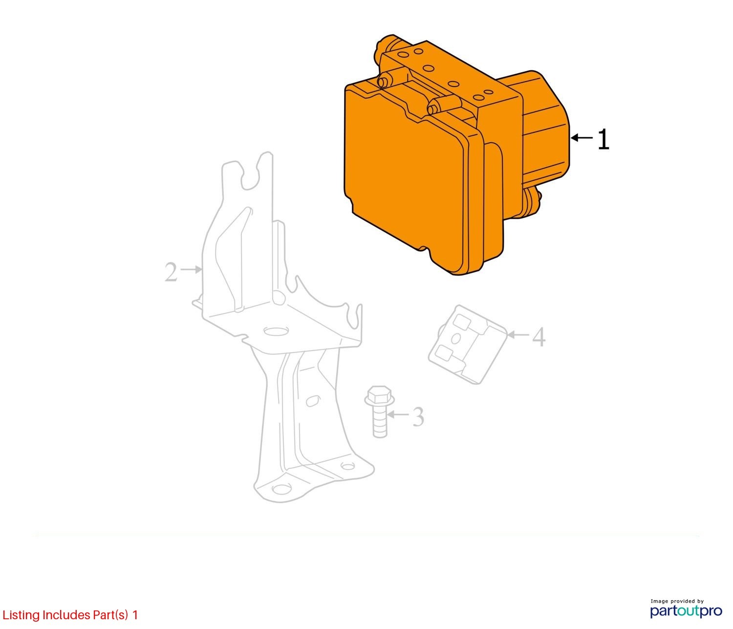 Used ABS Pump and Motor Assembly fits: 2015 Toyota Camry Actuator and Pump Assem