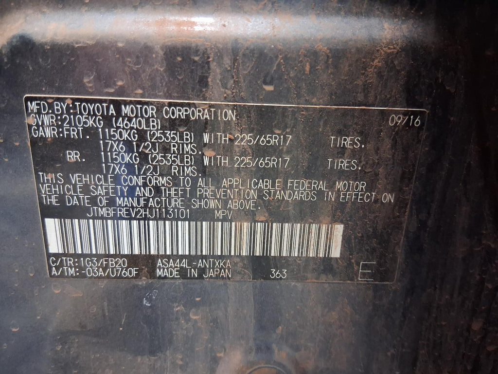 Used Rear Drive Axle Shaft fits: 2017 Toyota Rav4 Rear Axle gasoline Rear Grade