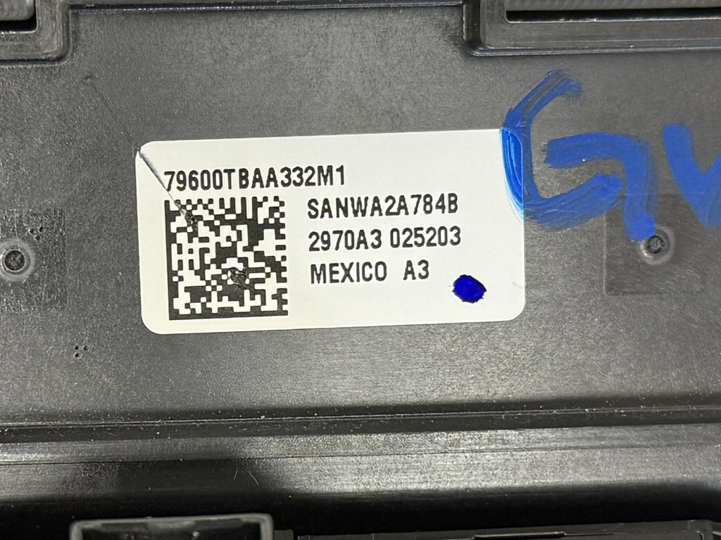 2017-2021 HONDA CIVIC TEMPERATURE CLIMATE CONTROL HEATER A/C OEM