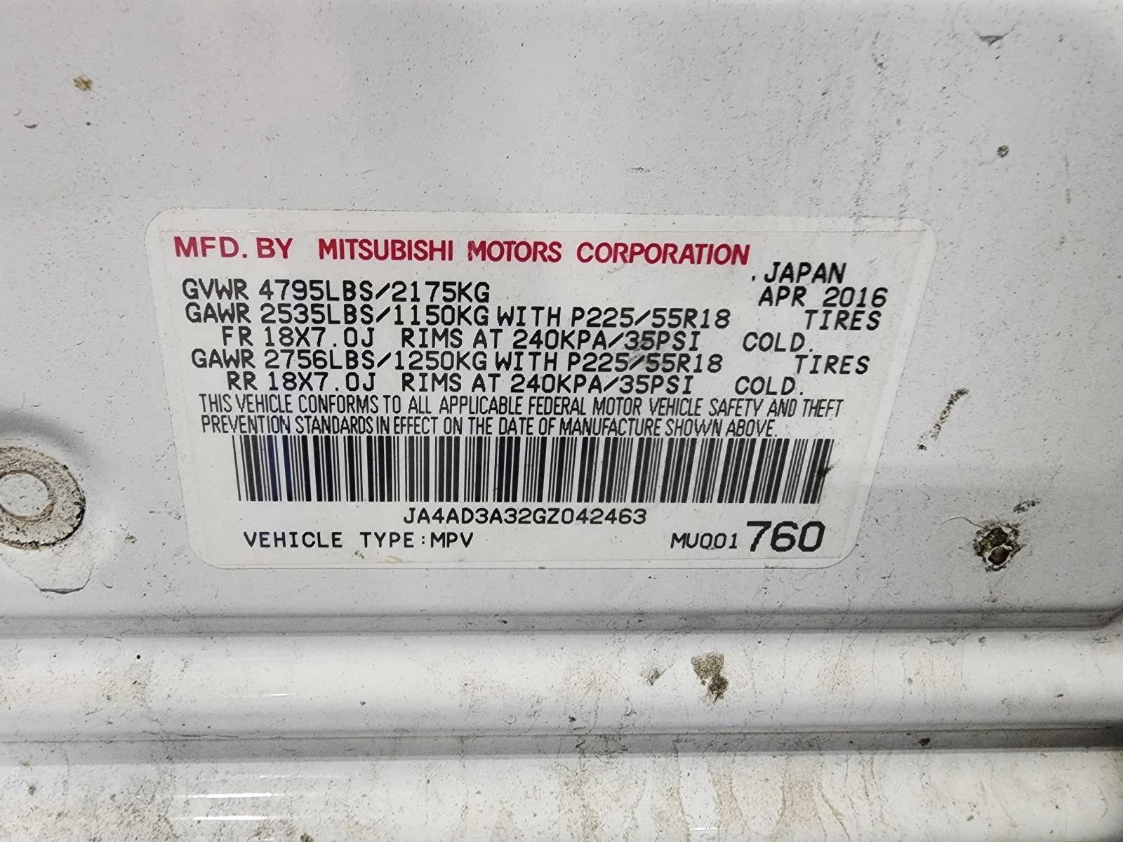 Used Alternator fits: 2016 Mitsubishi Outlander  Grade B