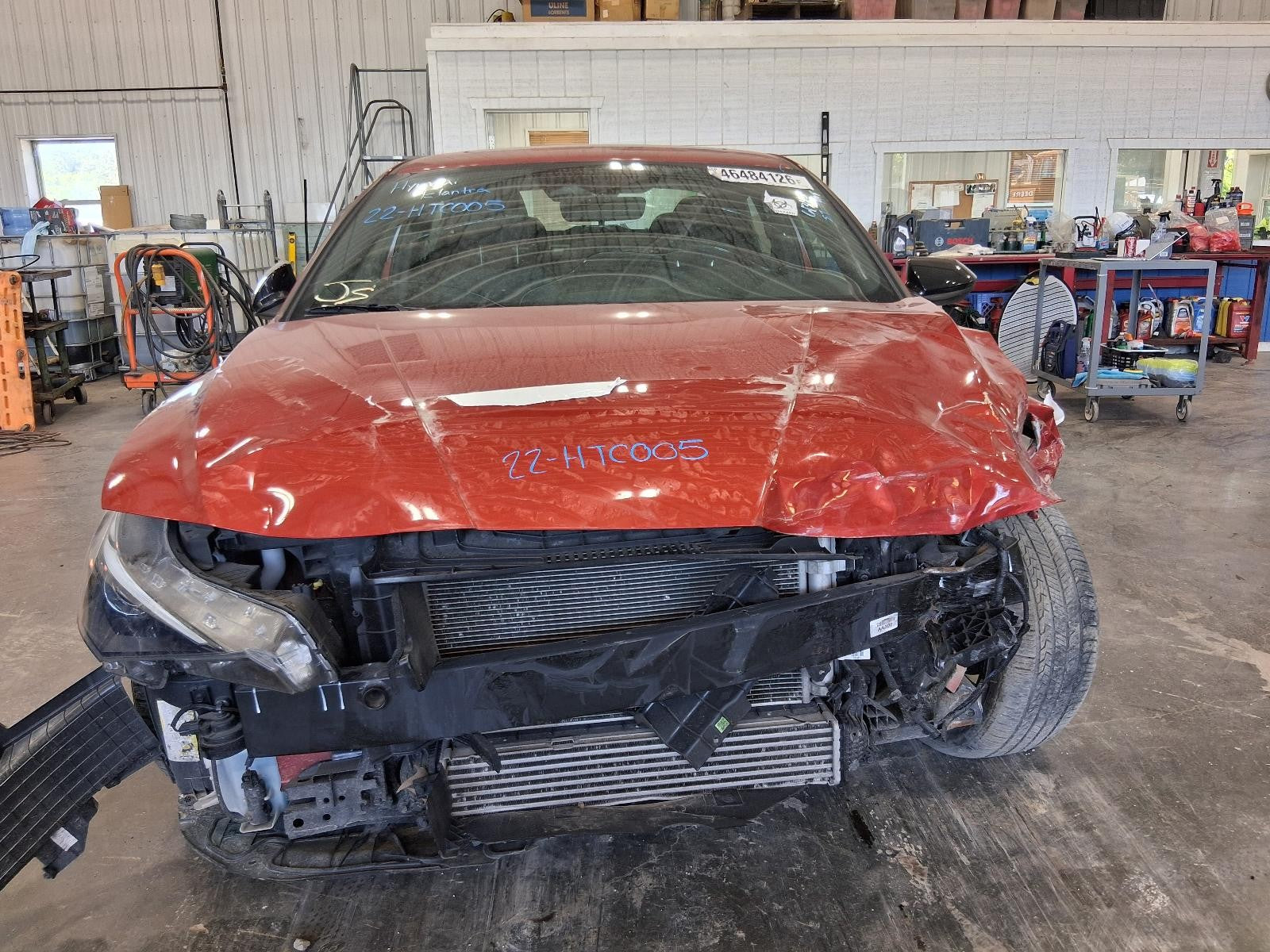 Used Front Right Door Assembly Front fits: 2022 Hyundai Elantra Korea built sola