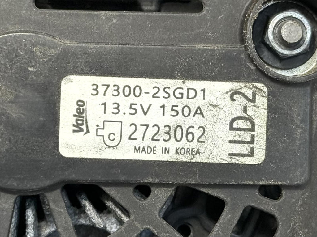 Used Alternator fits: 2020 Hyundai Sonata 2.5 Grade A