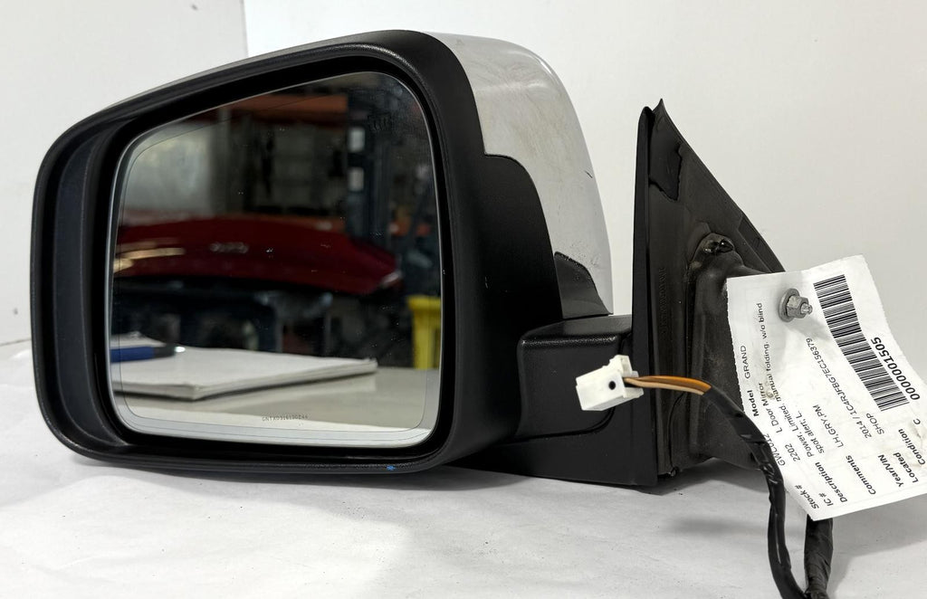 2011-2018 JEEP GRAND CHEROKEE LEFT SIDE VIEW DOOR MIRROR POWER OEM