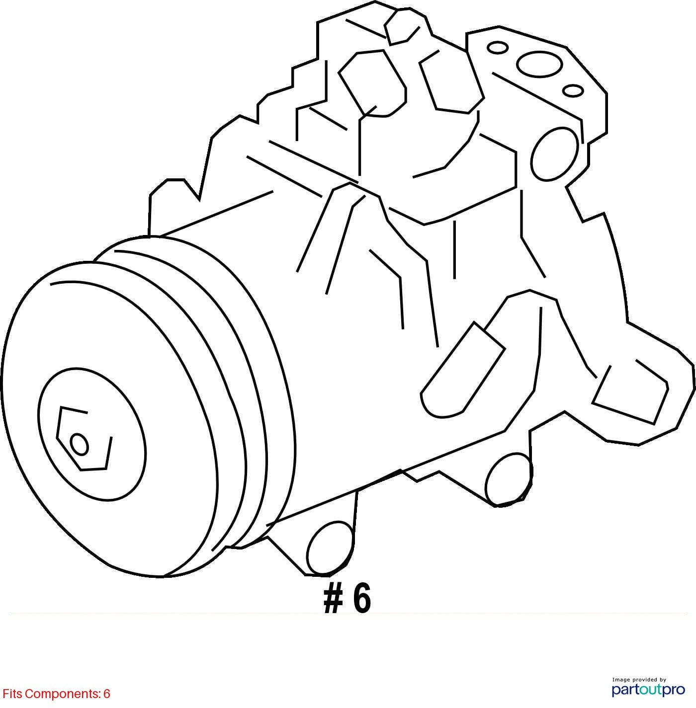 Used A/C Compressor fits: 2011 Subaru Legacy 2.5 Grade A