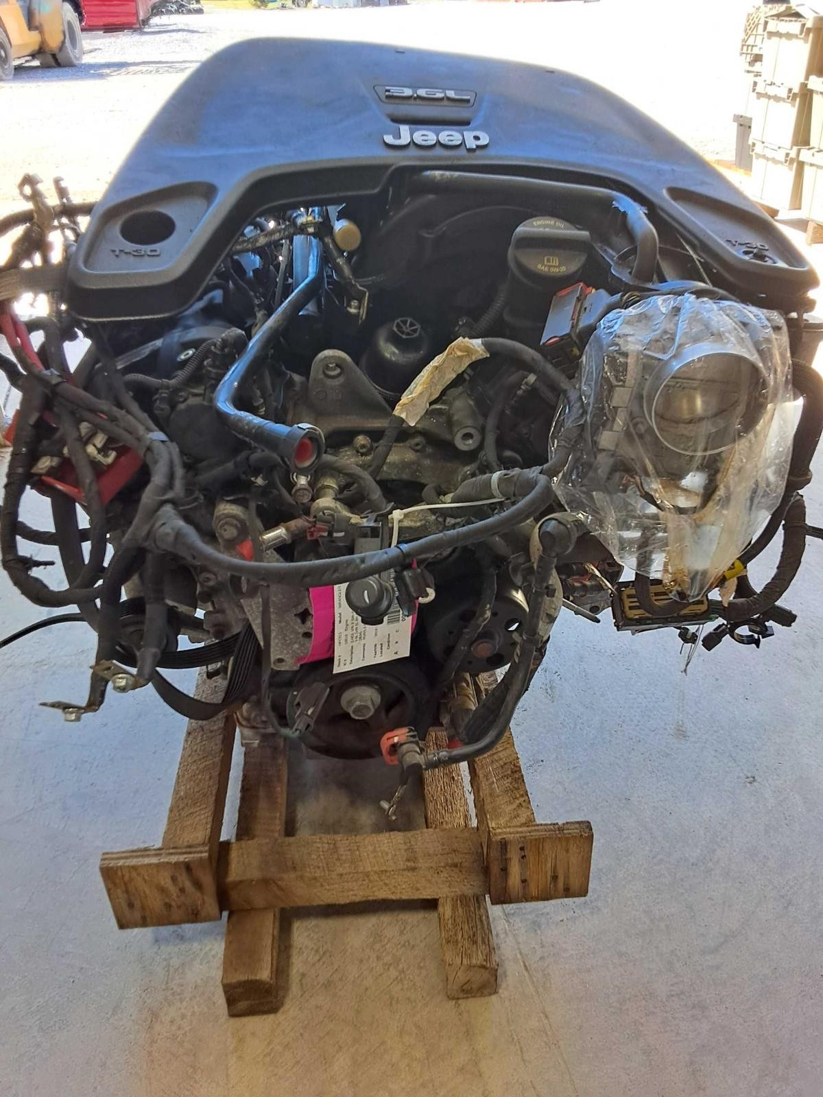 Used Engine Complete Assembly fits: 2018 Jeep Wrangler LHD VIN X 6th digit JL bo
