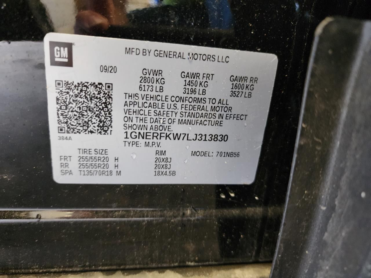 Used Engine Complete Assembly fits: 2020 Chevrolet Traverse 3.6L VIN W 8th digit