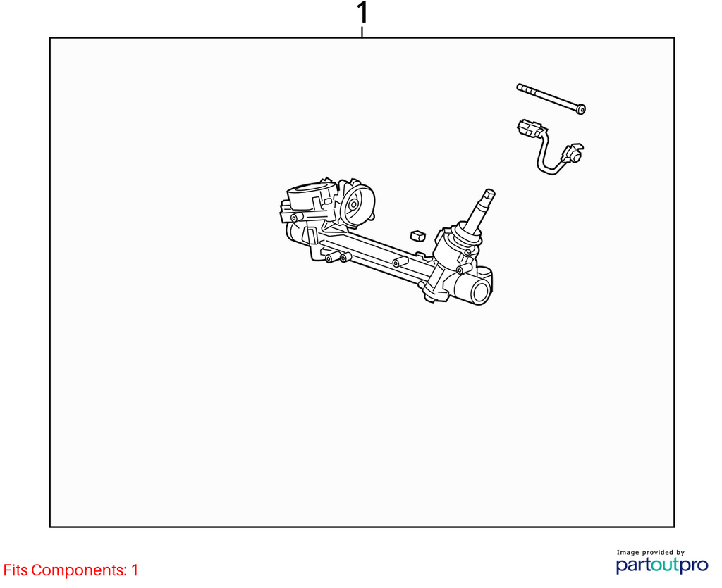 Used Rack and Pinion Assembly fits: 2022 Chevrolet Malibu electric assist on rac
