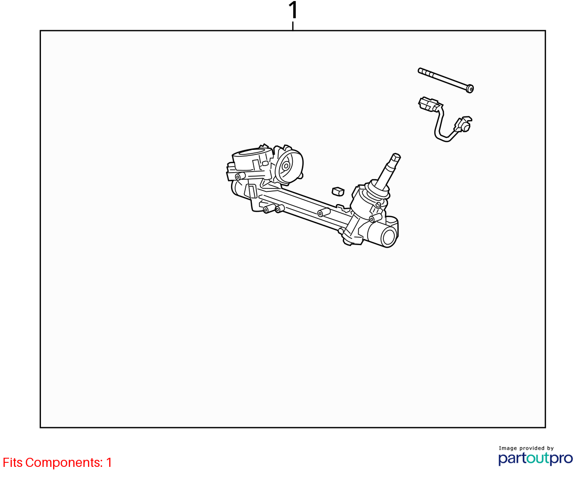 Used Rack and Pinion Assembly fits: 2022 Chevrolet Malibu electric assist on rac