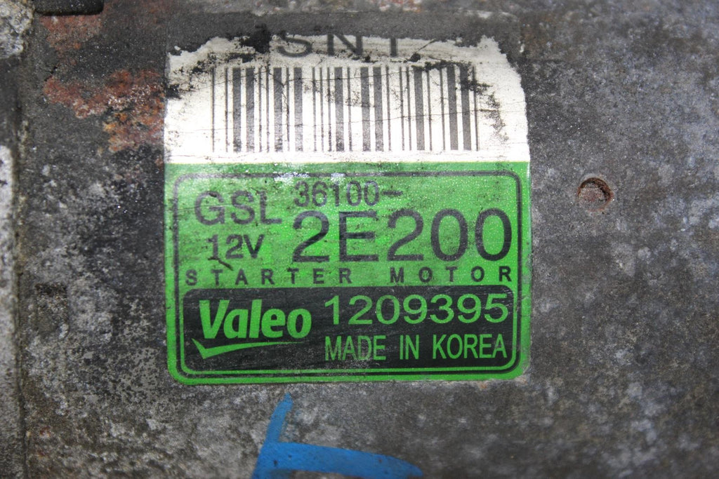 Used Starter Motor fits: 2017 Hyundai Tucson Korea built 2.0L ID 361002E200 Grad