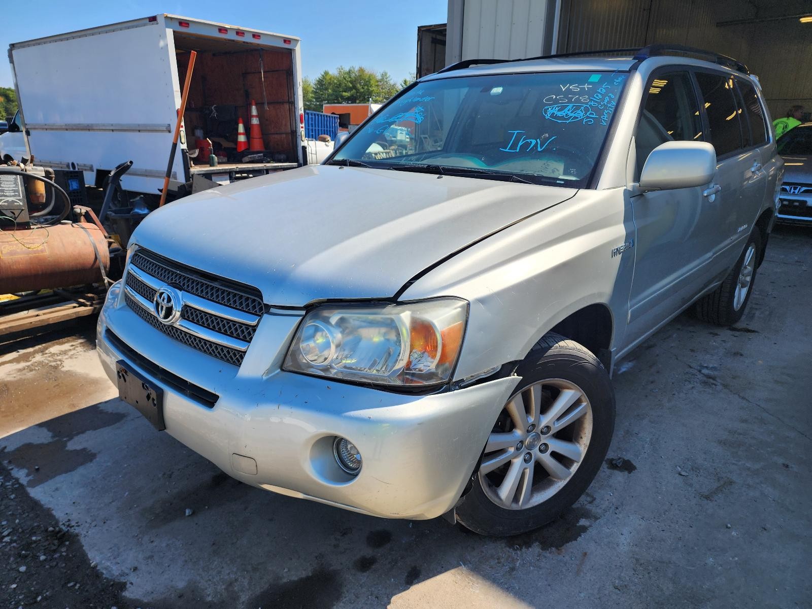 Used Left Door Mirror fits: 2006 Toyota Highlander Power L. w/heated Left Grade