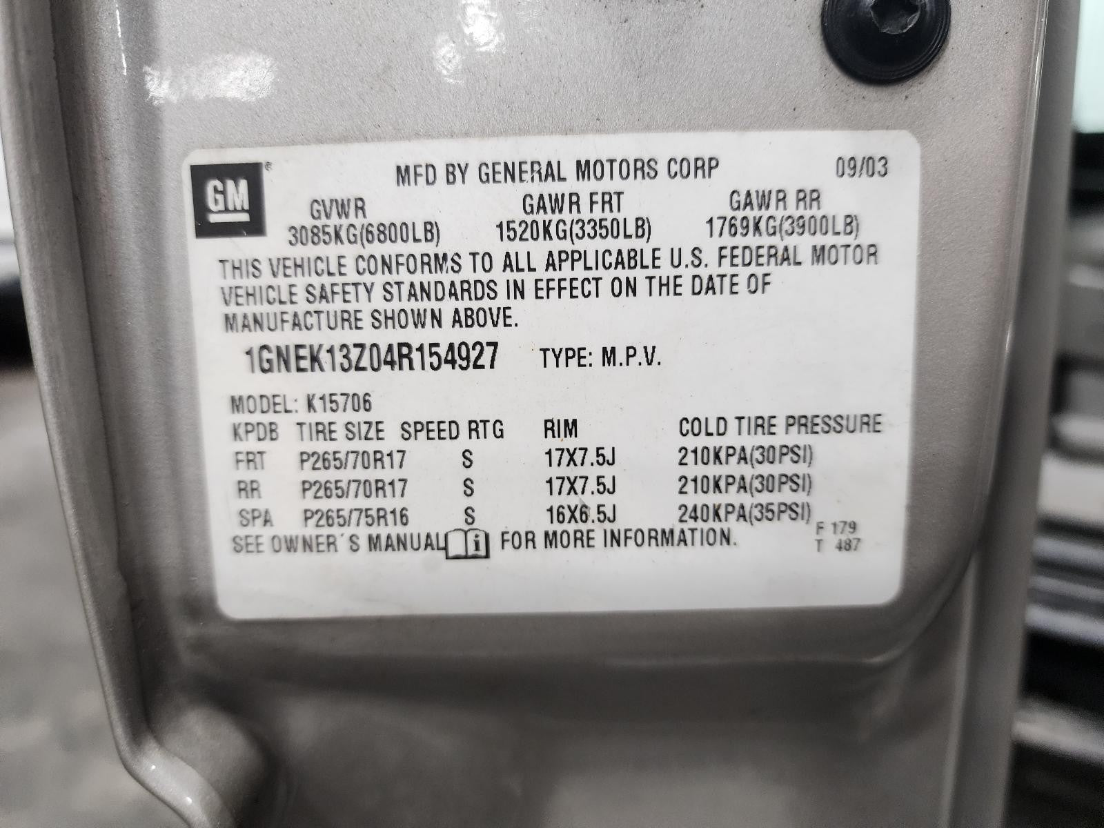 Used Engine Control Module (ECM) fits: 2004 Chevrolet Tahoe Electronic Control M