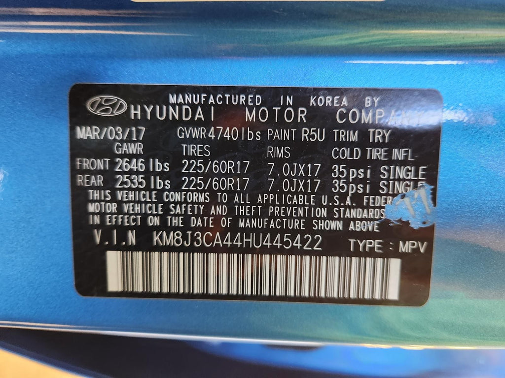 Used Starter Motor fits: 2017 Hyundai Tucson Korea built 2.0L ID 361002E200 Grad