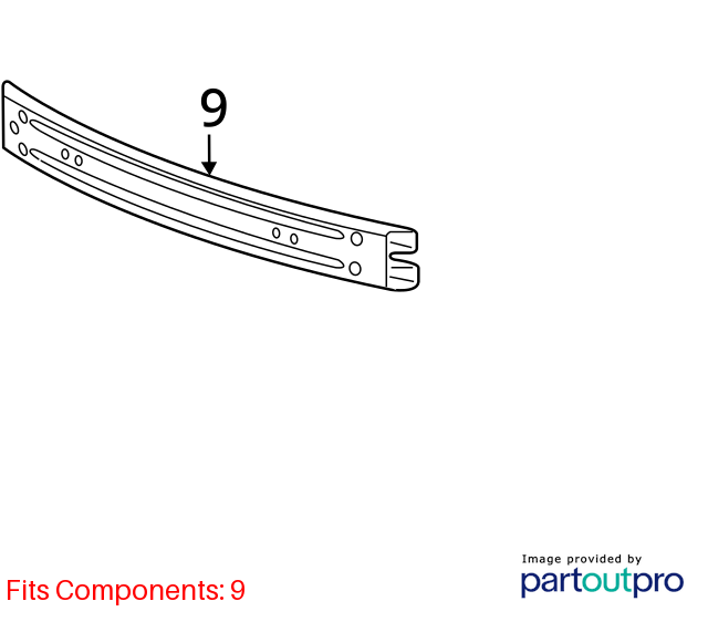 Used Front Bumper Reinforcement Front fits: 2016 Chevrolet Spark gasoline model