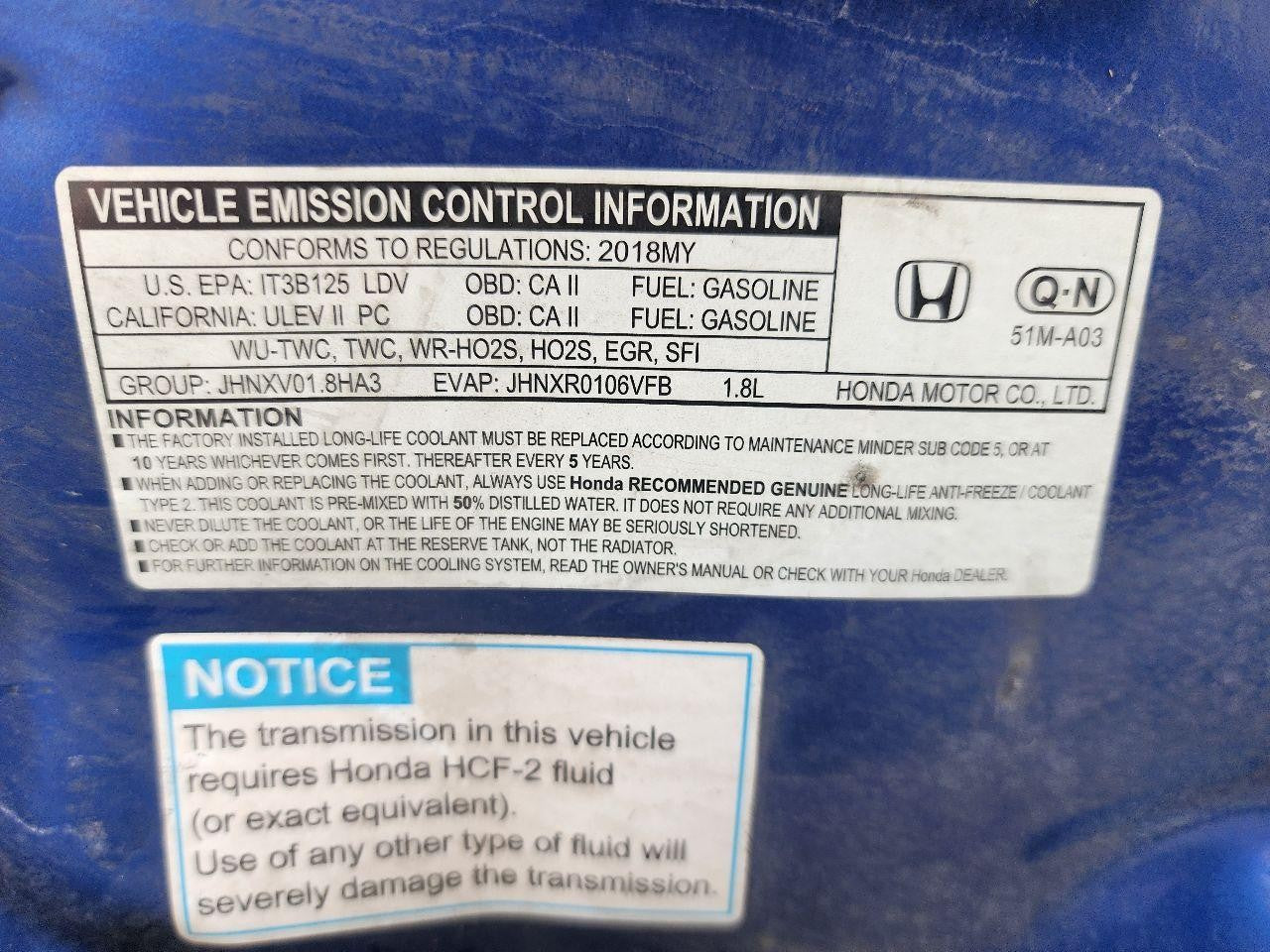 Used Alternator fits: 2018 Honda Hr-v 2.0 Grade B