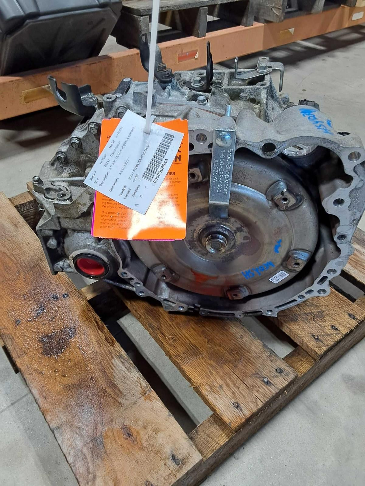 Used Automatic Transmission Assembly fits: 2013 Toyota Avalon AT 3.5L 2GRFE engi