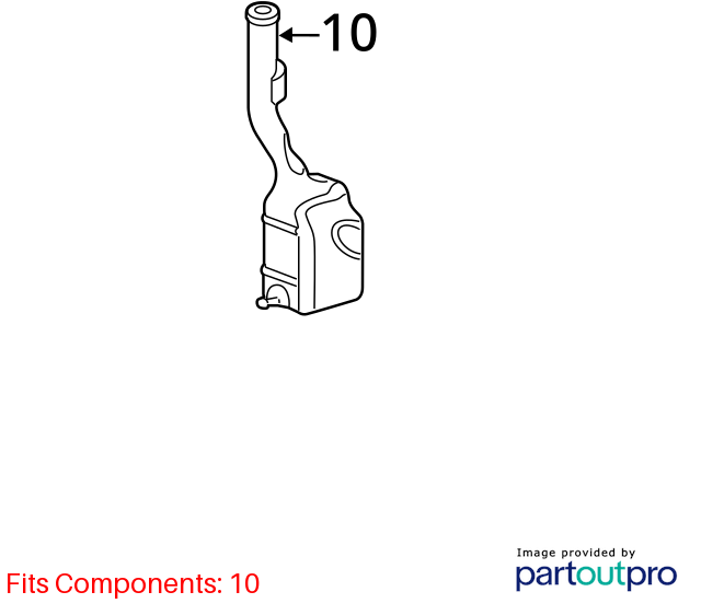 Used Engine Coolant Reservoir fits: 2014 Honda Odyssey  Grade A