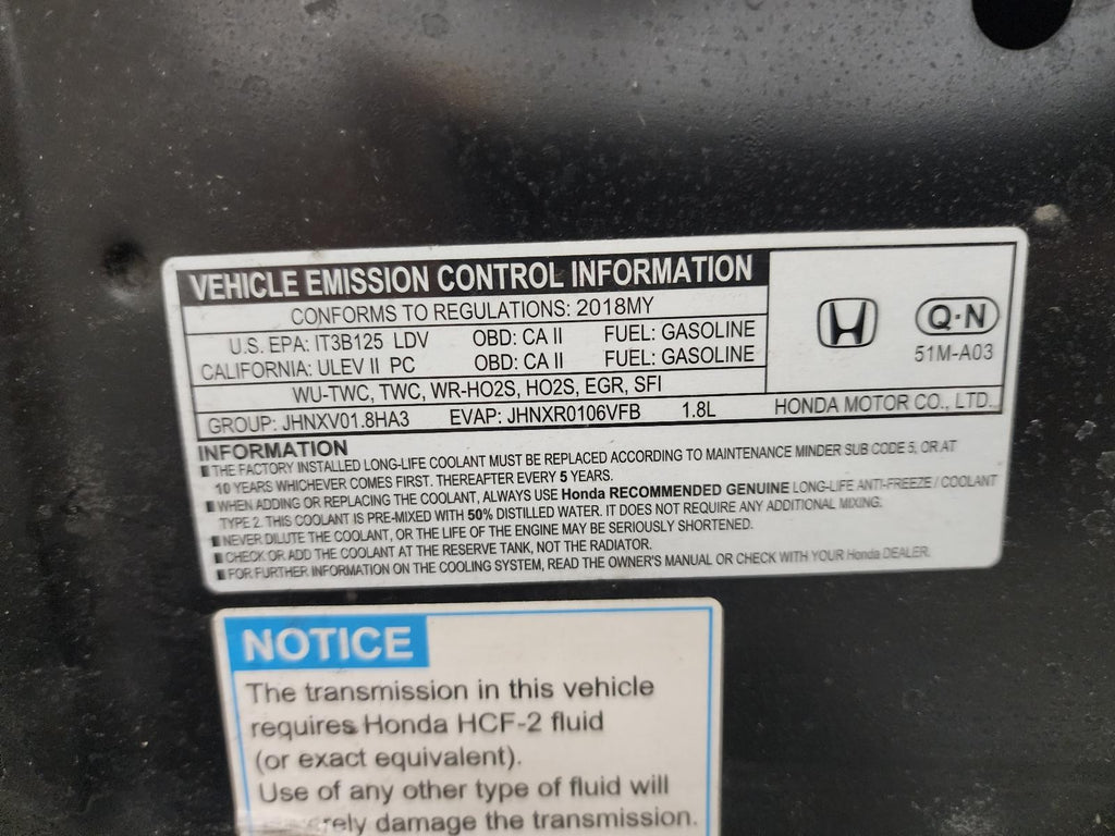 Used HVAC Blower Motor fits: 2018 Honda Hr-v  Grade A