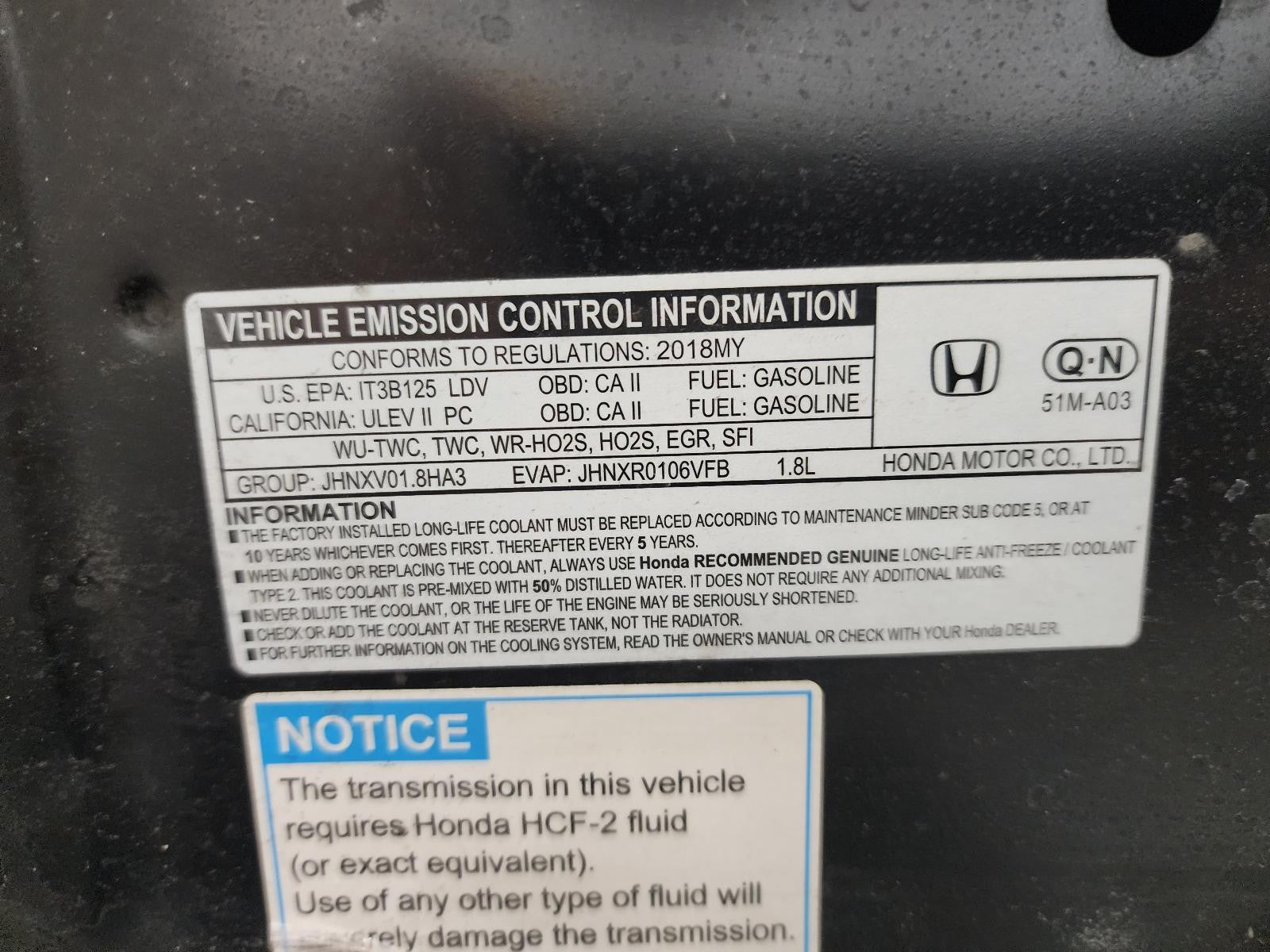 Used HVAC Blower Motor fits: 2018 Honda Hr-v  Grade A