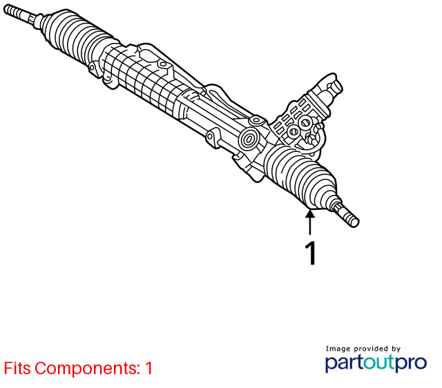 Used Rack and Pinion Assembly fits: 2001 Bmw 325I Power Rack and Pinion exc. Xi