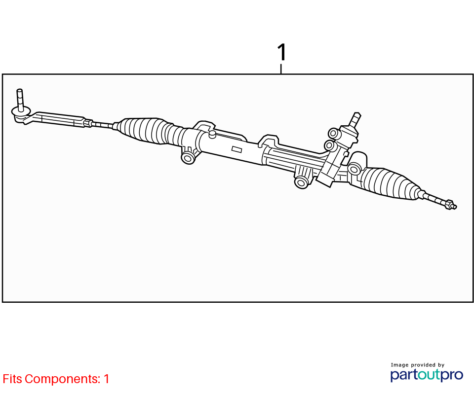 Used Rack and Pinion Assembly fits: 2014 Dodge Challenger Power Steering R/T Gra