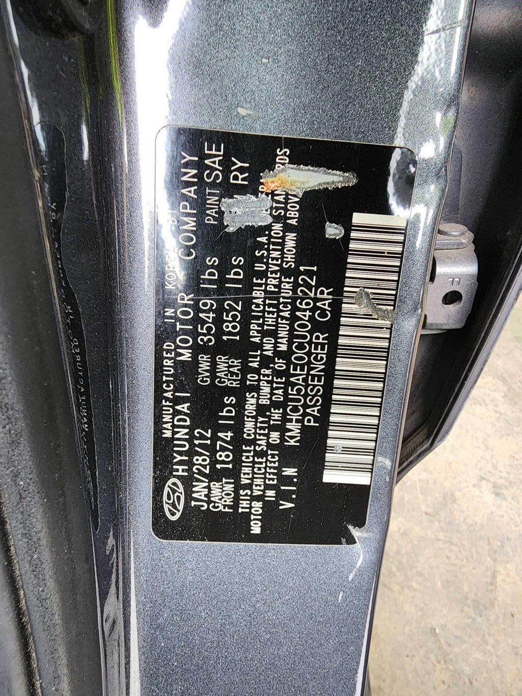 Used Rear Left Door Window Regulator Rear fits: 2012 Hyundai Accent electric Rea