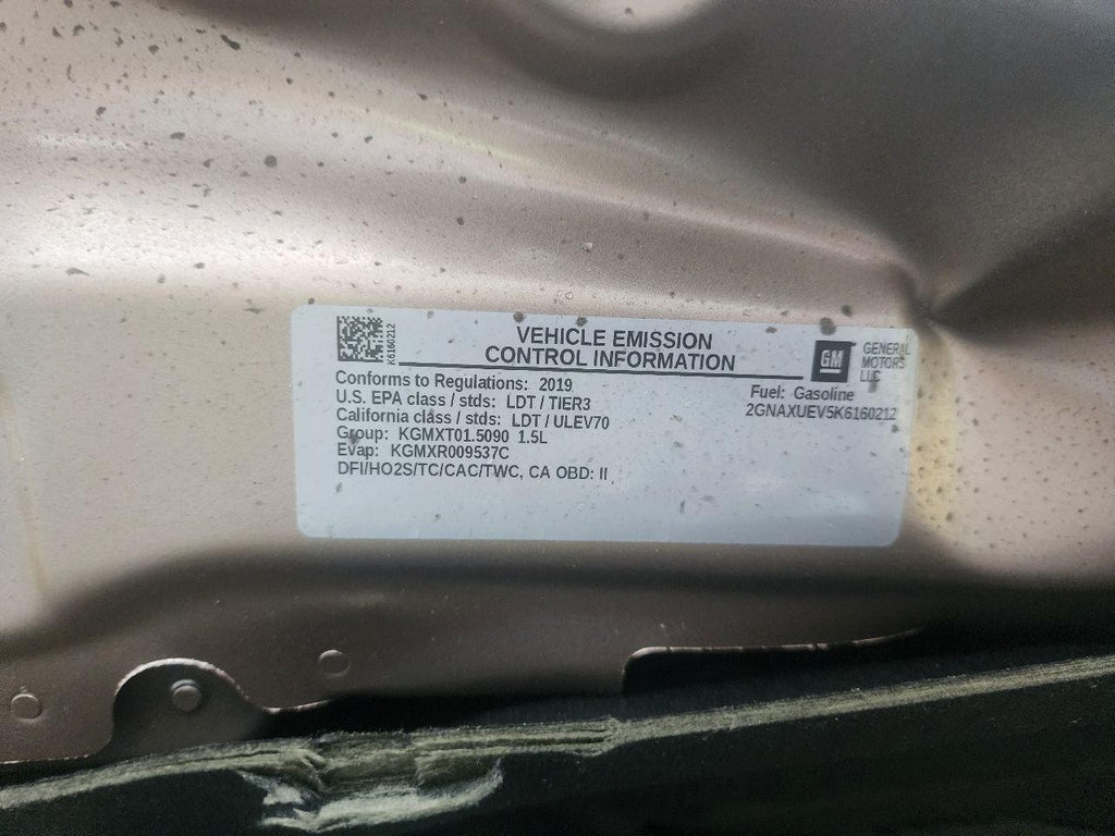 Used Wheel fits: 2019 Chevrolet Equinox 17x7 opt RSB Grade A