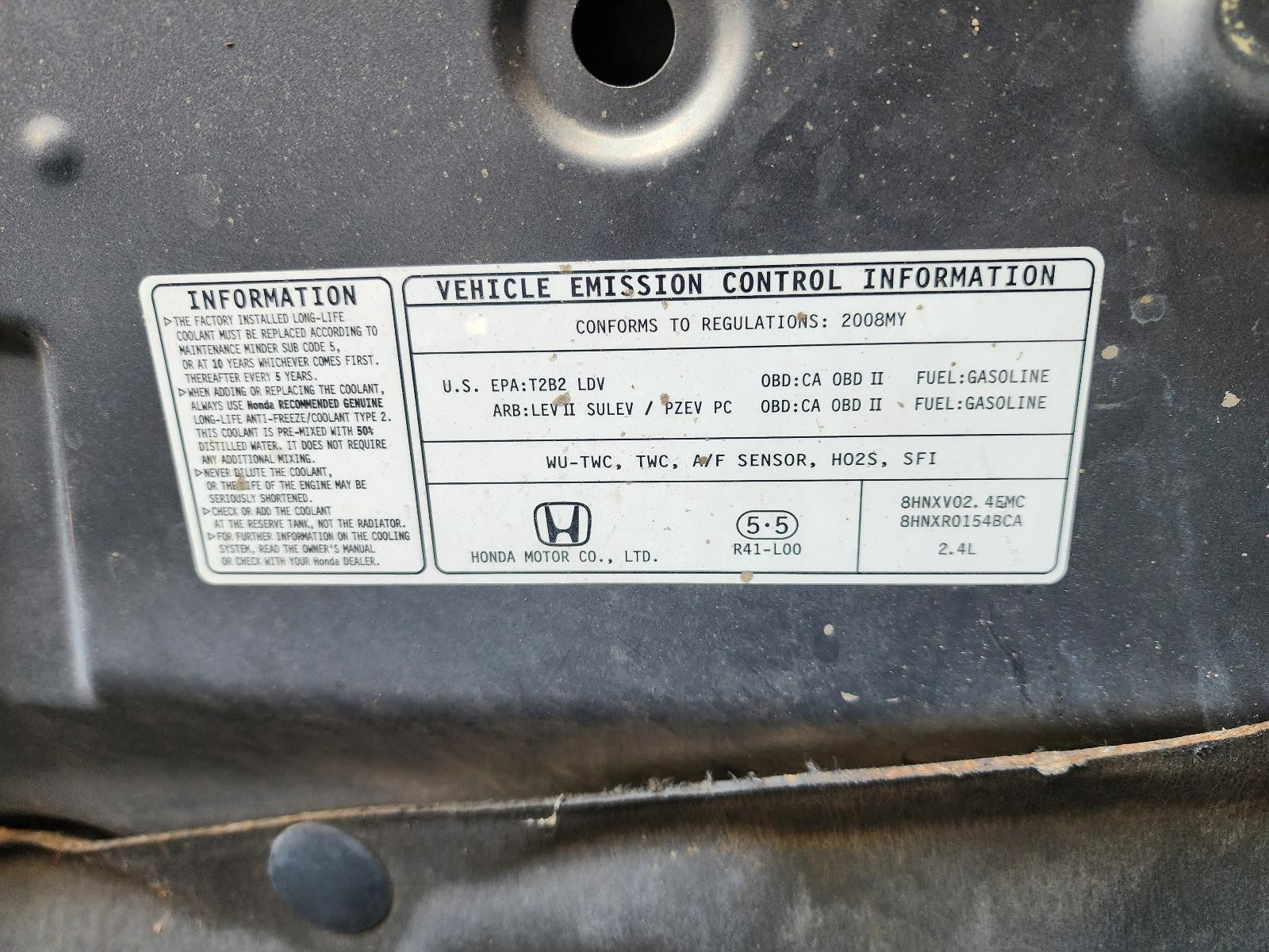 Used Alternator fits: 2008 Honda Accord 2.4 Grade A