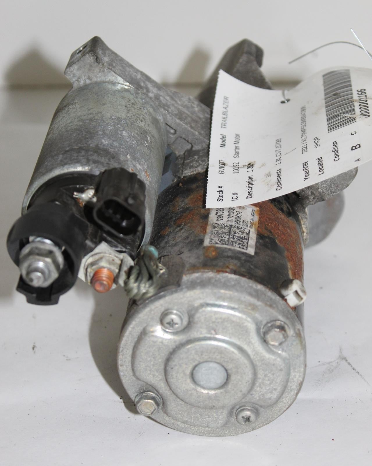 CHEVROLET TRAILBLAZER Starter Motor 1.3L 21 22 23 24