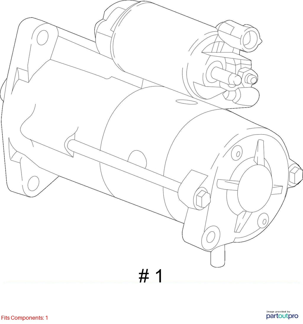 Used Starter Motor fits: 2016 Chevrolet Cruze VIN B 4th digit New Style AT Grade