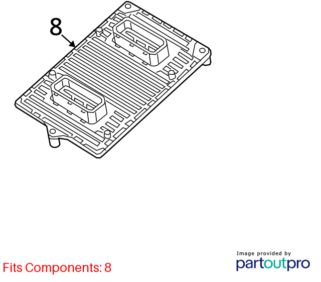 Used Engine Control Module (ECM) fits: 2013 Dodge Dart Electronic Control Module