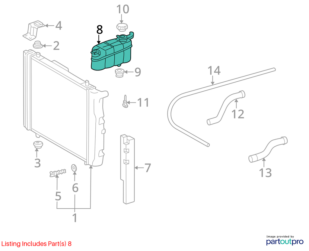 Used Engine Coolant Reservoir fits: 2004 Mercedes-benz Mercedes s-class 220 Type