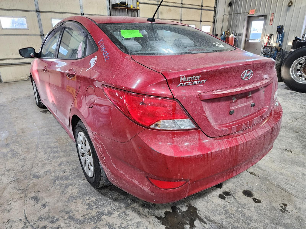 Used Left Tail Light Assembly fits: 2016 Hyundai Accent quarter panel mounted Sd