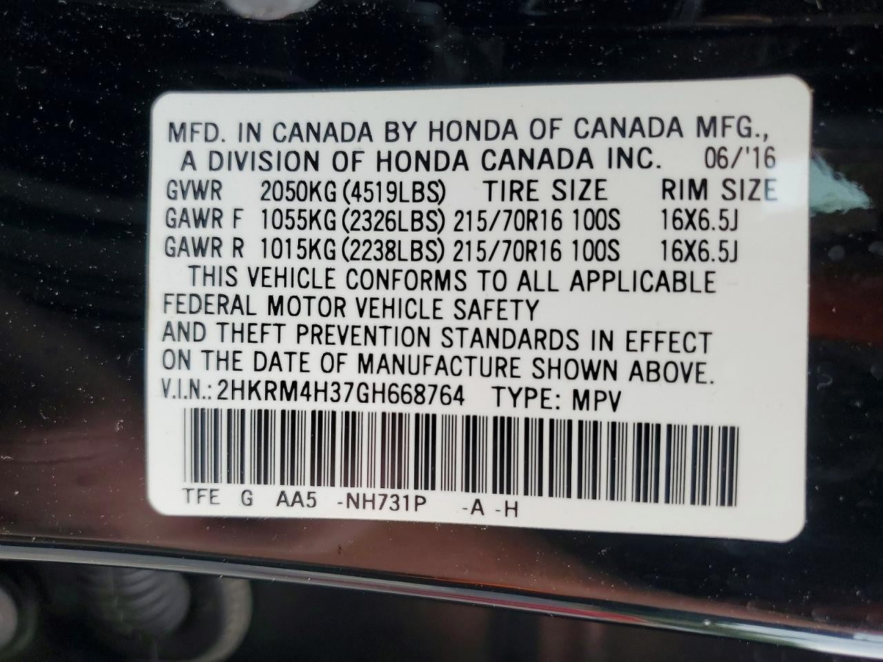 Used ABS Modulator fits: 2016 Honda Cr-v Modulator Assembly vehicle stability as