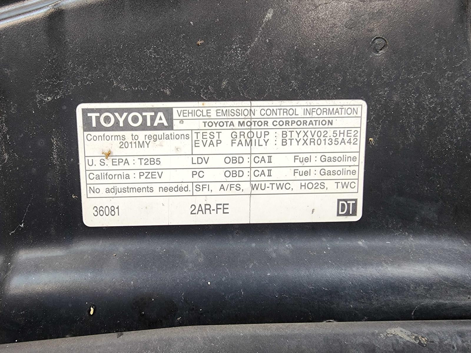 Used Speedometer Gauge fits: 2011 Toyota Camry cluster MPH VIN F 5th digit 2.5L