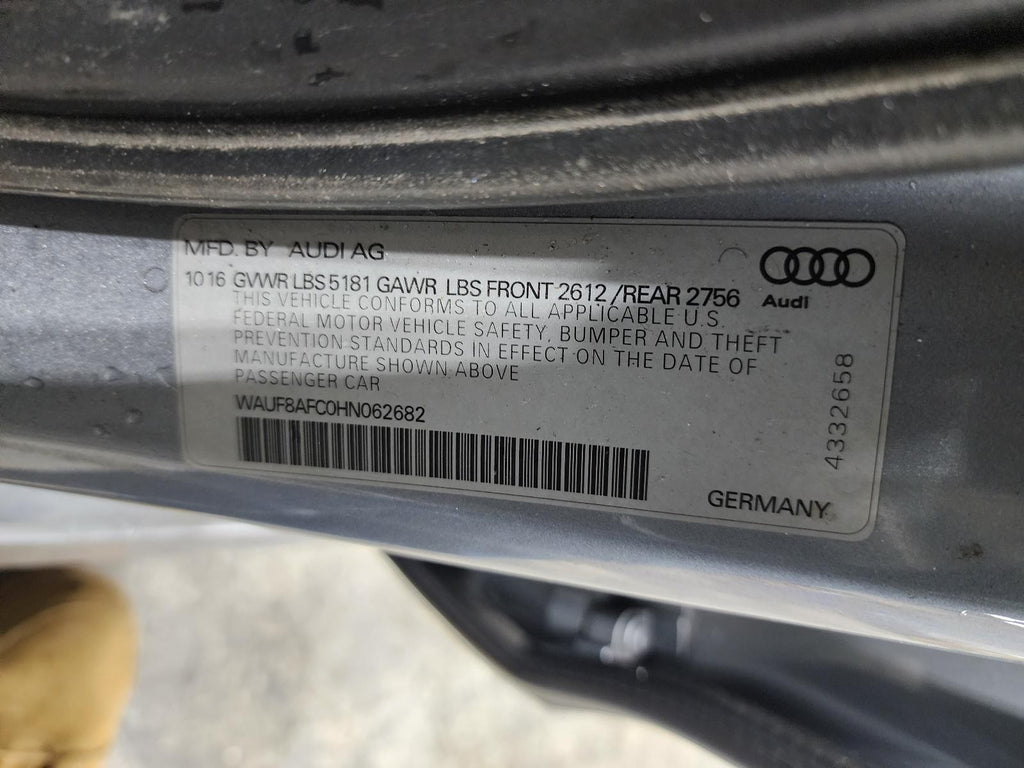 Used Speedometer Gauge fits: 2017 Audi A6 cluster MPH w/o adaptive cruise w/o ni