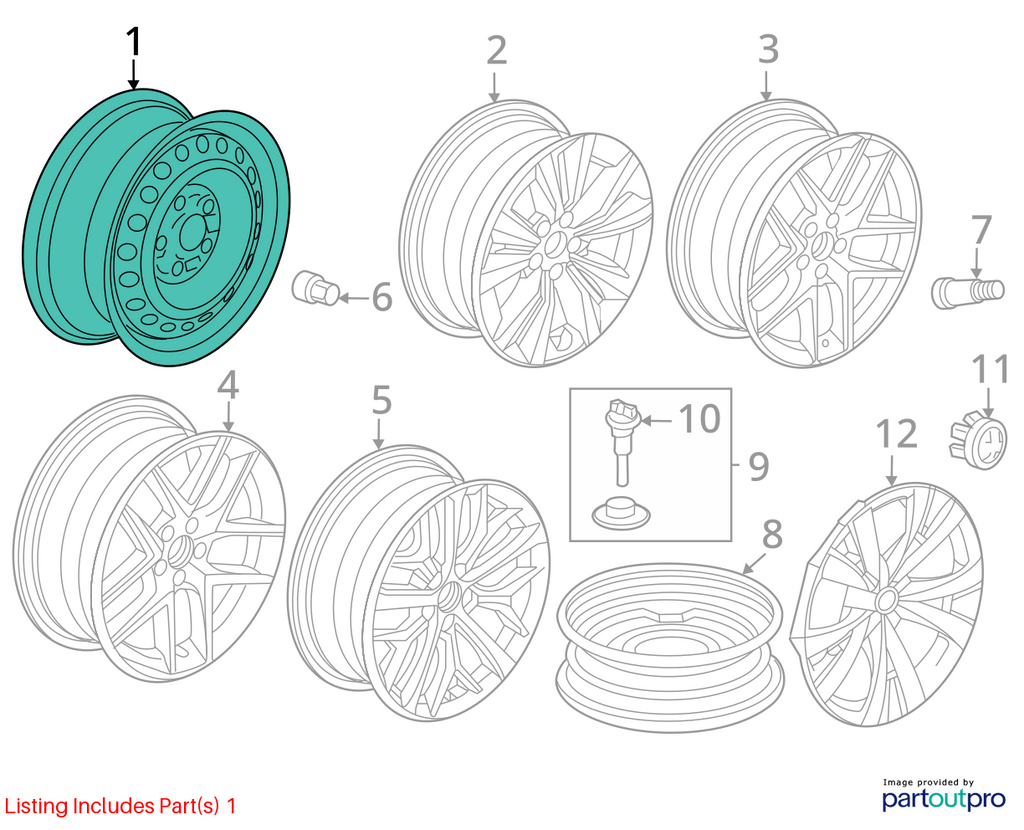 HONDA CIVIC Wheel 16x7 (steel) 25