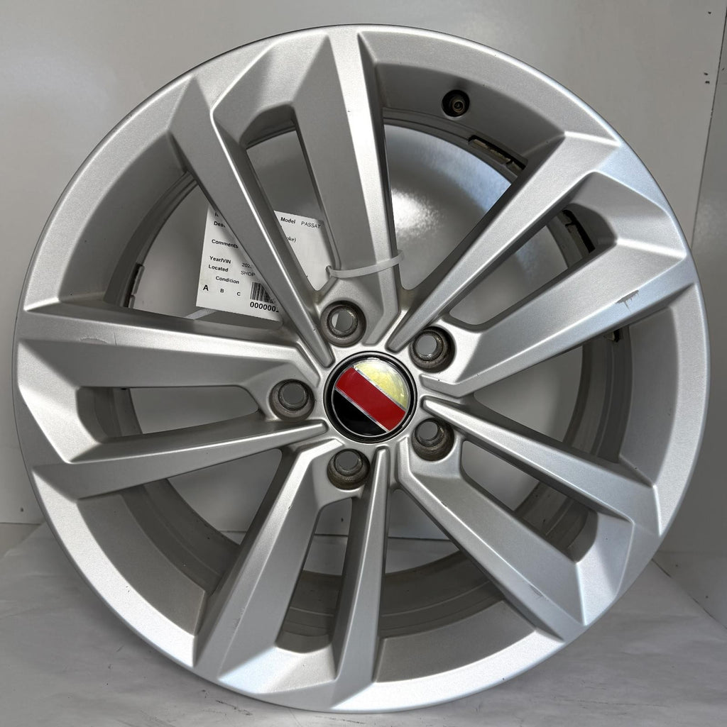 2020-2021 VOLKSWAGEN PASSAT WHEEL 10 SPOKE ALUMINUM 17X7 OEM