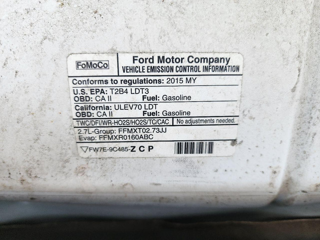 Used Left Sun Visor fits: 2015 Ford F150 PICKUP Crew Cab w/sunroof w/garage door
