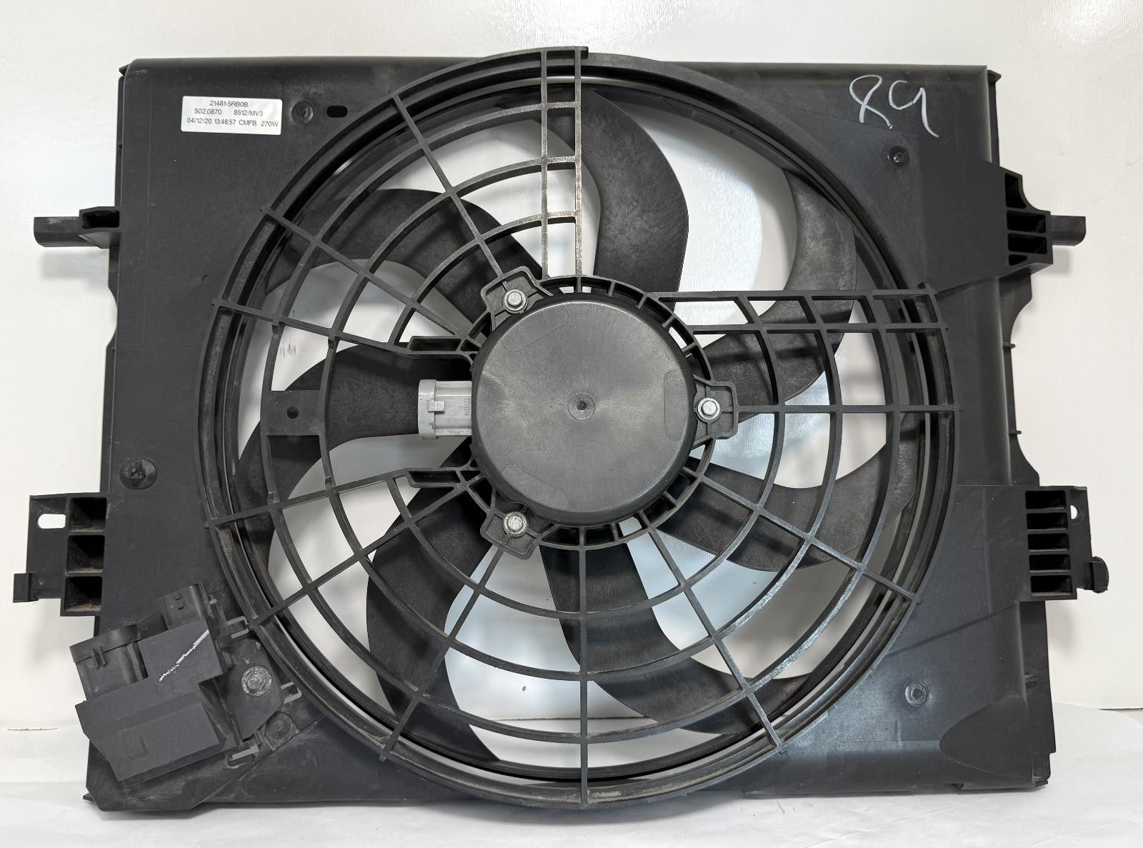 2020-2021 NISSAN VERSA ENGINE COOLING FAN ASSEMBLY OEM