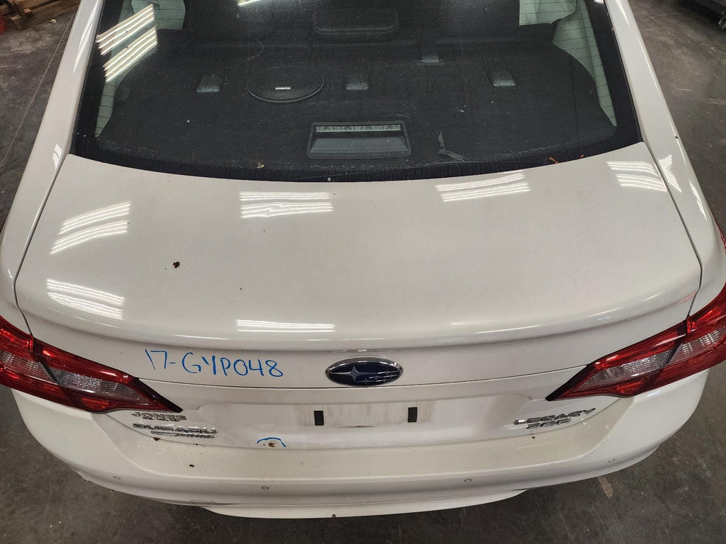 Used Deck Lid fits: 2017 Subaru Legacy rear view camera Sedan without spoiler Gr