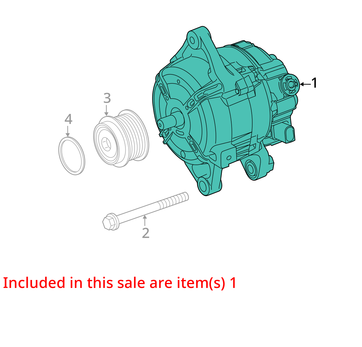2014-2019 TOYOTA COROLLA ALTERNATOR OEM