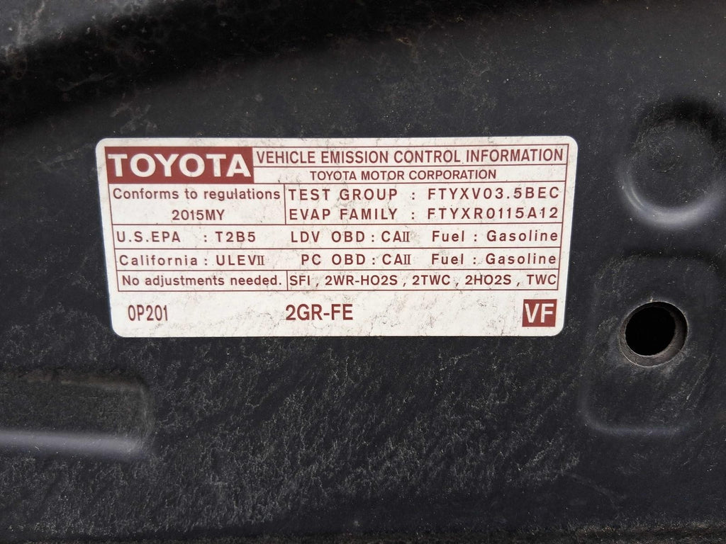 Used Alternator fits: 2015 Toyota Avalon 100 amp Grade C