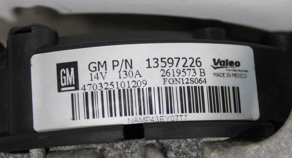 2013-2020 CHEVROLET TRAX ALTERNATOR OEM