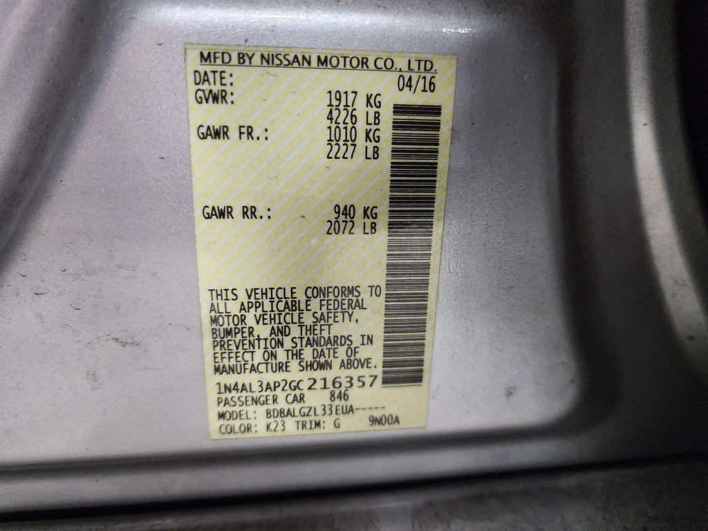 Used A/C Selector Switch fits: 2016 Nissan Altima AC manual temperature control