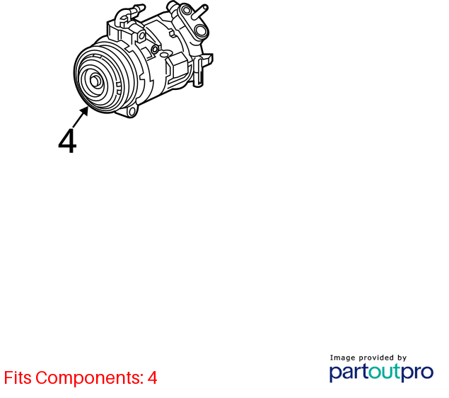 Used A/C Compressor fits: 2020 Chevrolet Traverse  Grade A