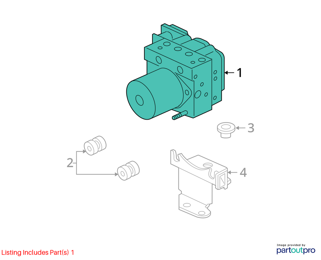 Used ABS Modulator fits: 2009 Honda Ridgeline Modulator Assembly vehicle stabili