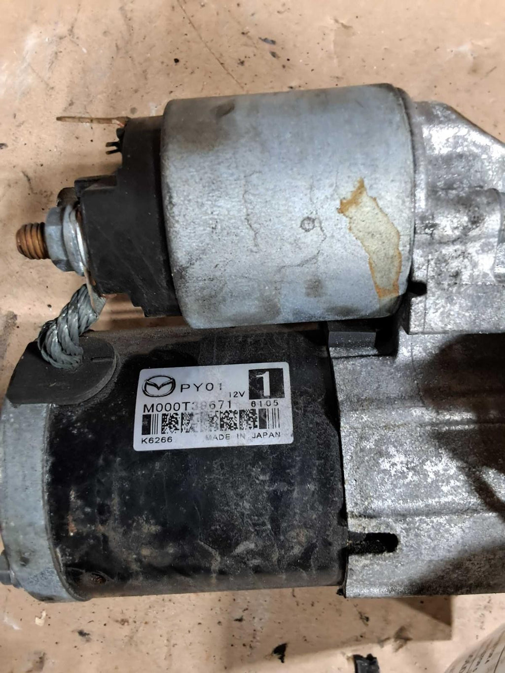 Used Starter Motor fits: 2016 Mazda 6 2.5L naturally aspirated Grade B