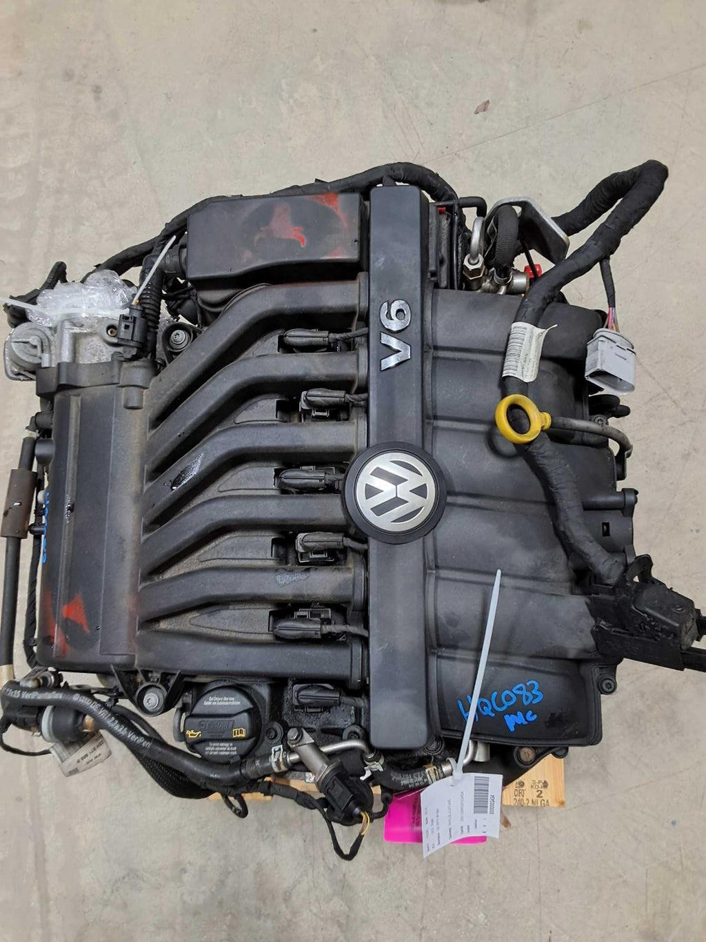 Used Engine Complete Assembly fits: 2018 Volkswagen Atlas 3.6L VIN E 5th digit G